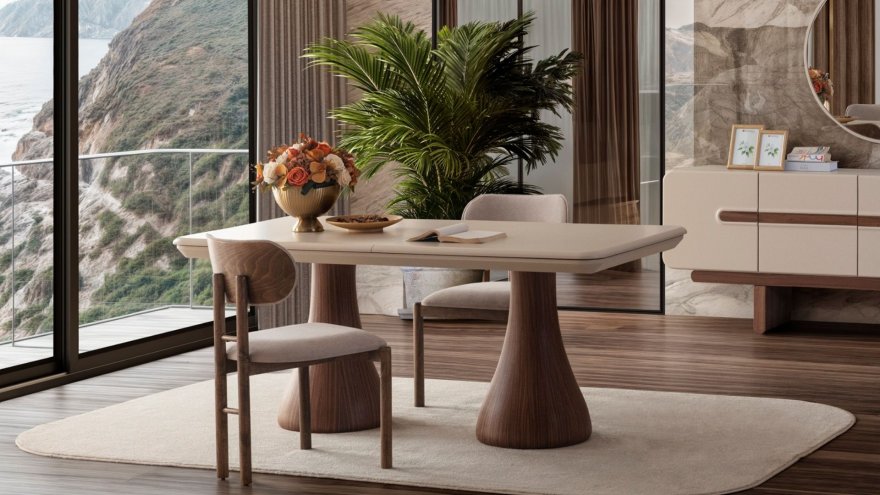 Moon American Walnut Dining Room Set
