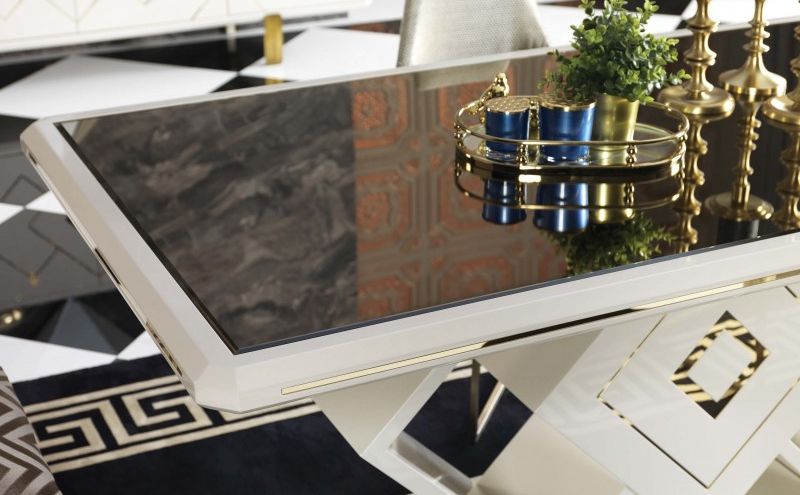Versace Ecru Dining Room Set